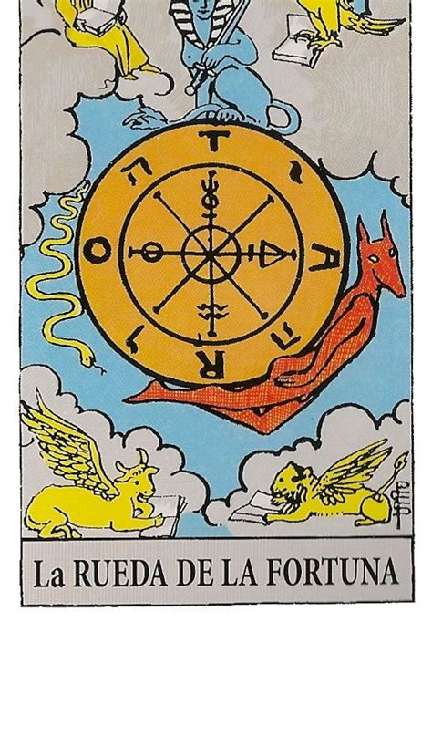 carta rueda de la fortuna|La carta de La Rueda de la Fortuna y su simbología explicada